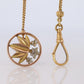 18k YG Pocket watch Chain. Antique Pocket Watch Curb chain.