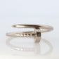 Vintage Cartier Juste un Clou Ring. 18k WG Original Papers Genuine Cartier Band.