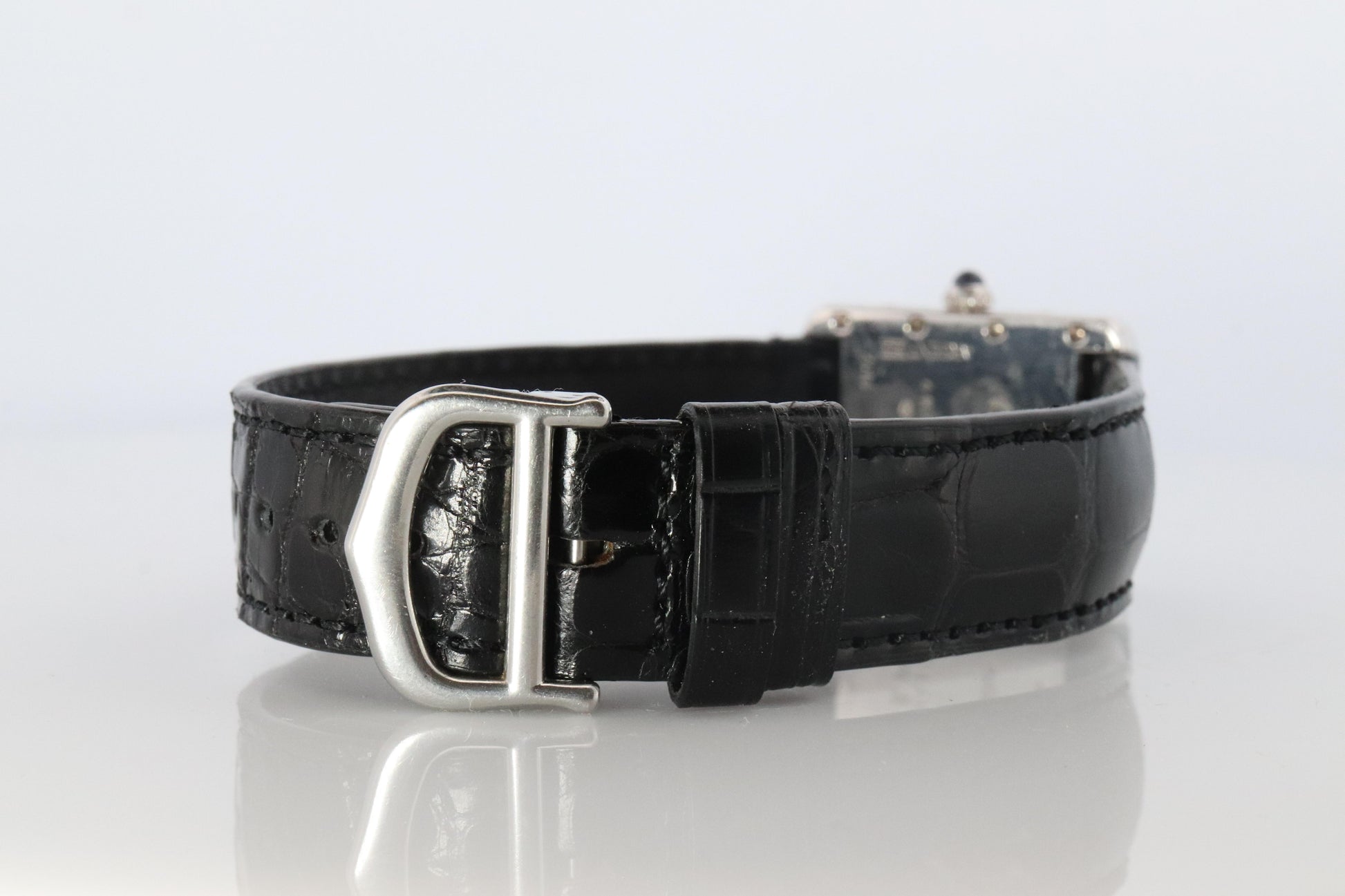 Vintage Must de Cartier Tank Watch. 925 Vermeil ARGENT 2416 Arabic Dial Tank