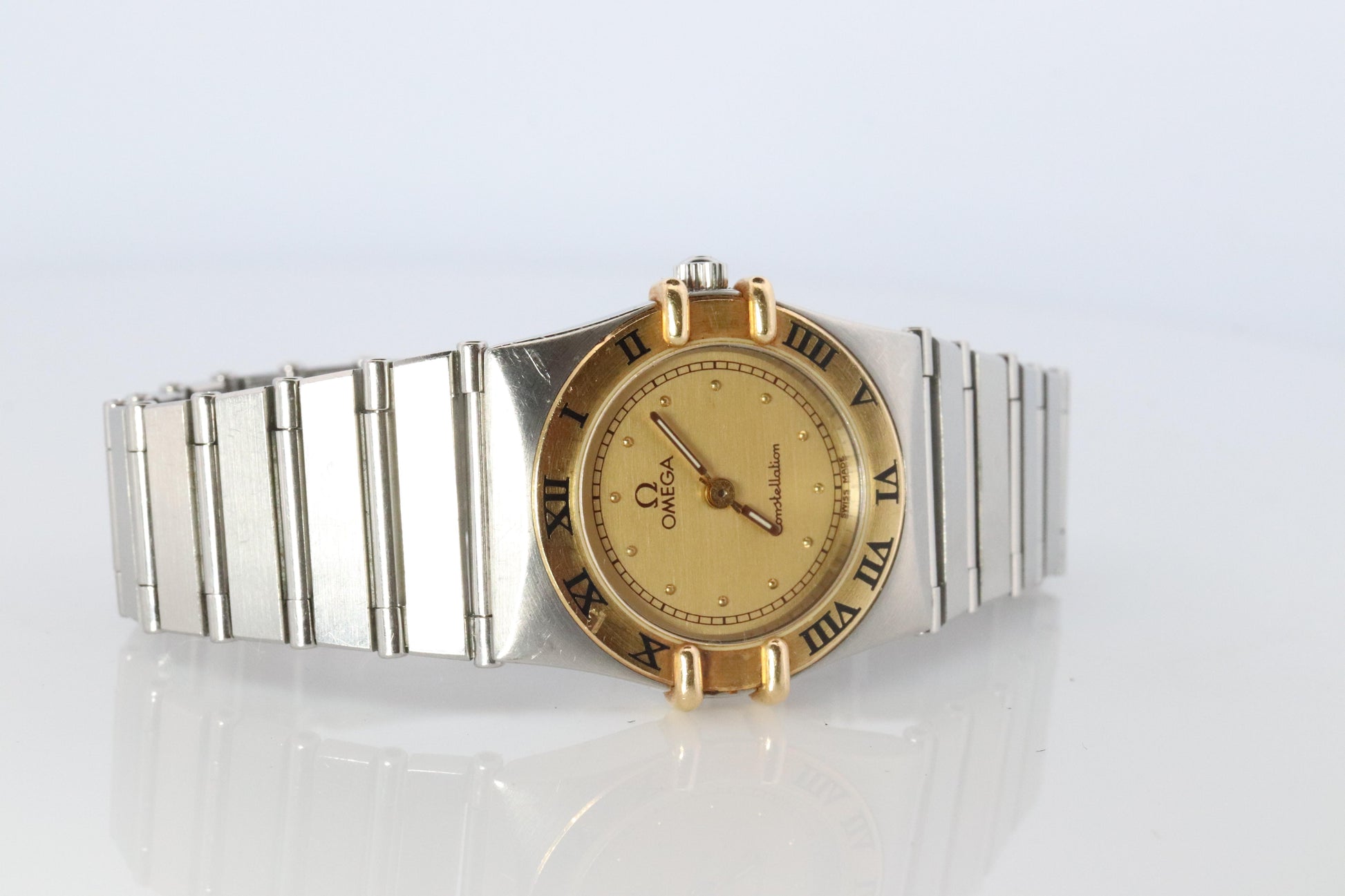 Omega Watch. Ladies Omega 796.1080 Constellation 18k YG and SS.