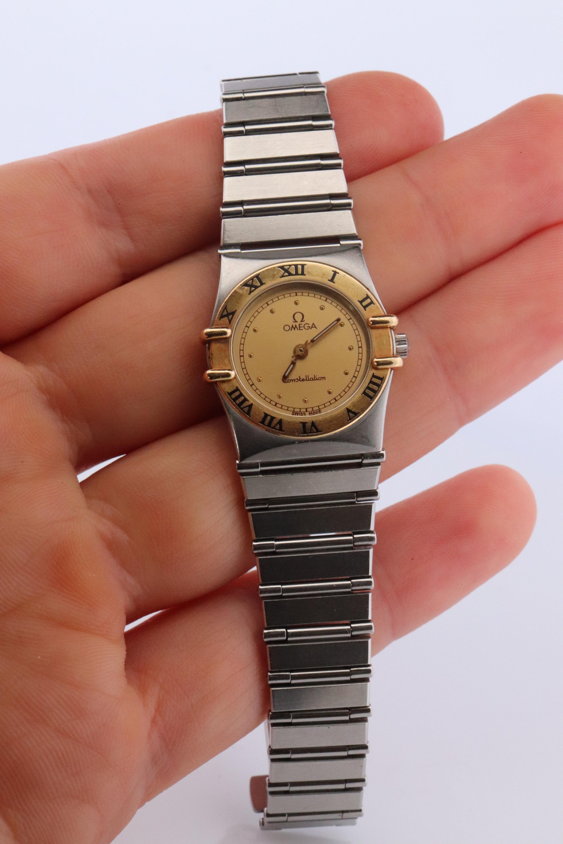 Omega Watch. Ladies Omega 796.1080 Constellation 18k YG and SS.