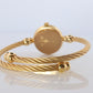 Vintage GUCCI Quartz 2700.2.L  Watch. Gucci Ladies Bangle Gold Tone MOP Dial.