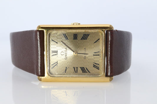 Omega Tank watch. Omega 511.0404 DeVille Tank Mens Stainless Steel GP Windup