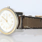 Genuine HERMES Carrick 26mm Round Quartz Watch White Dial