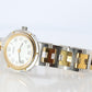 Genuine HERMES Stainless Steel 24mm Round Clipper Quartz Watch White Dial.