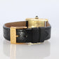 Must de Cartier Tank Black Mystery Dial. Black ARGENT 925 Small Windup Watch