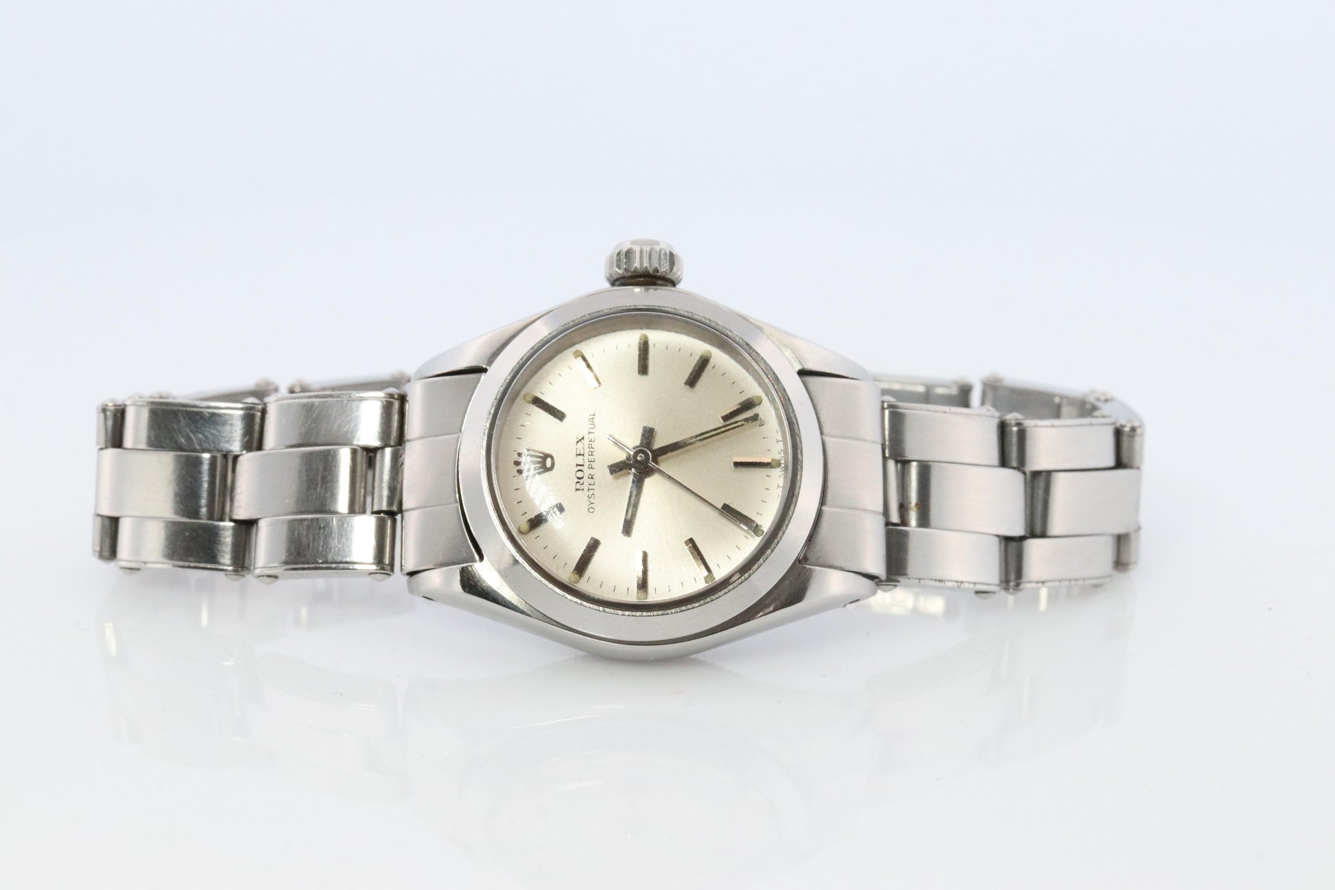 Genuine Rolex 6618 Watch. Ladies ROLEX Oyster Perpetual Automatic Wristwatch.