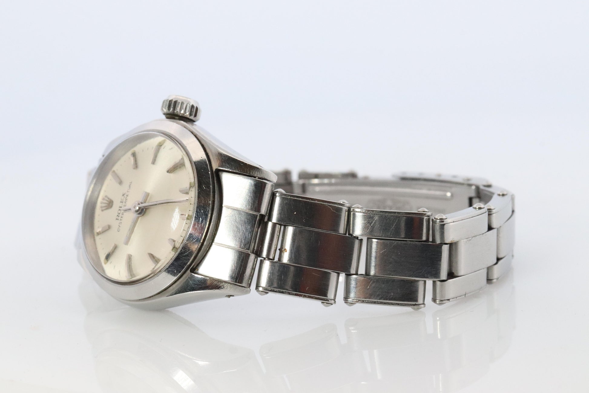 Genuine Rolex 6618 Watch. Ladies ROLEX Oyster Perpetual Automatic Wristwatch.