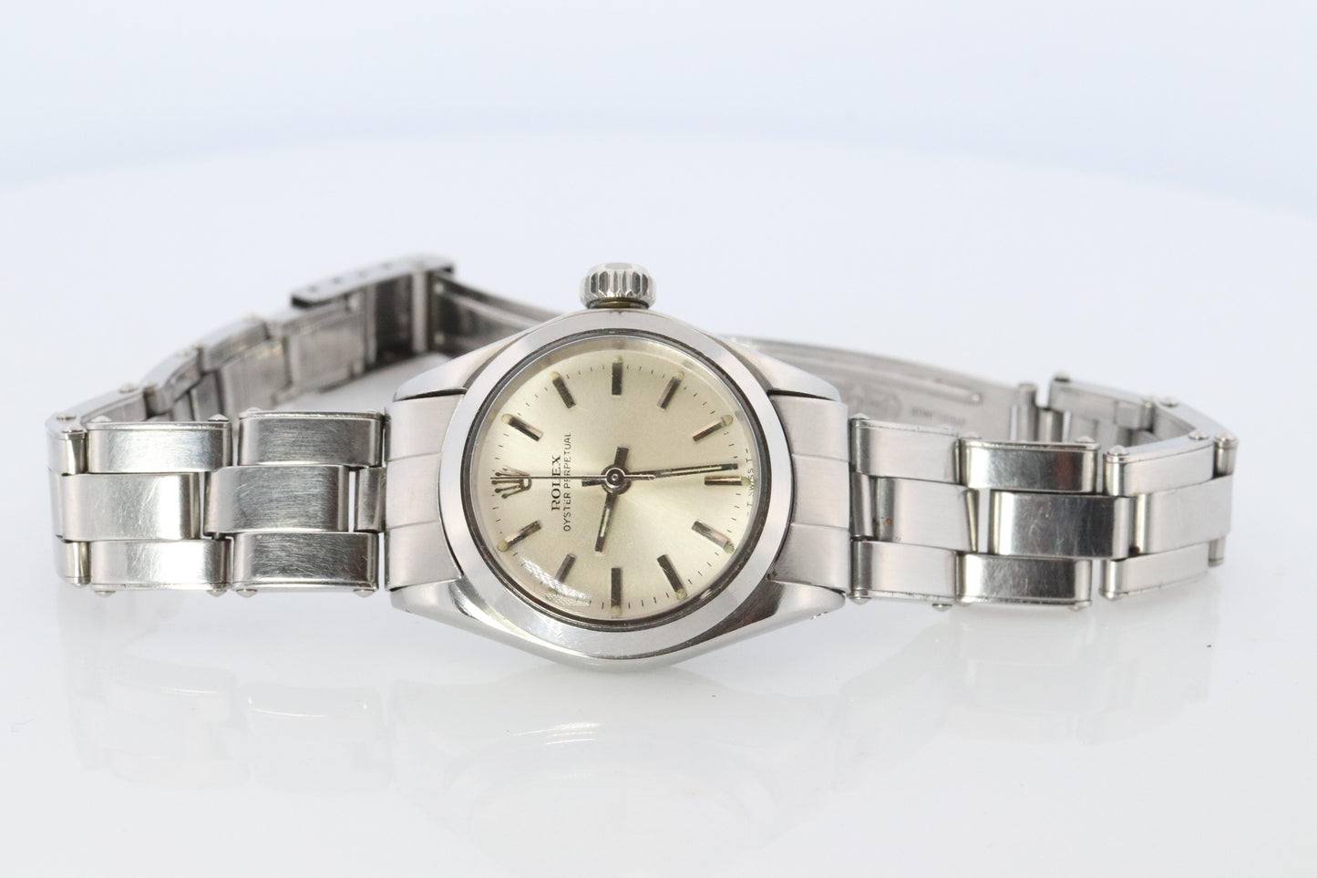Genuine Rolex 6618 Watch. Ladies ROLEX Oyster Perpetual Automatic Wristwatch.