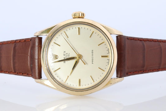 ROLEX Watch. Rolex ref. 6426 1960s Gold Capped Stainless Steel Mens Rolex watch.
