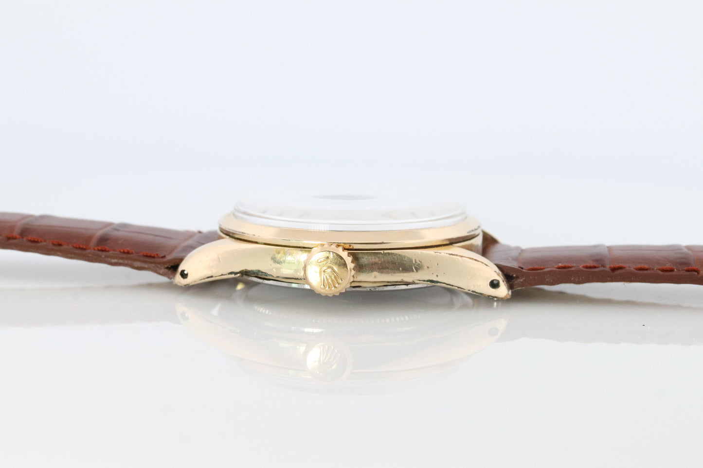 ROLEX Watch. Rolex ref. 6426 1960s Gold Capped Stainless Steel Mens Rolex watch.