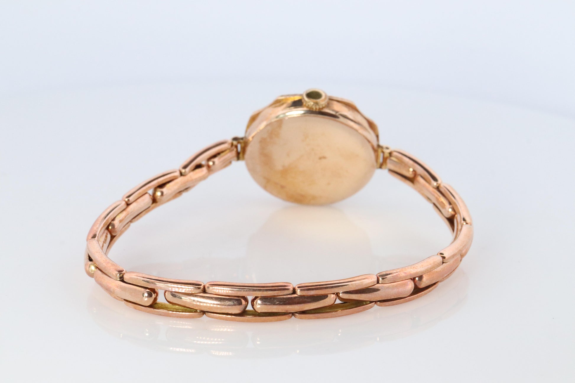 Antique Rolex Womens Cocktail Watch. 9k Rose Gold 0902 Manual Windup.