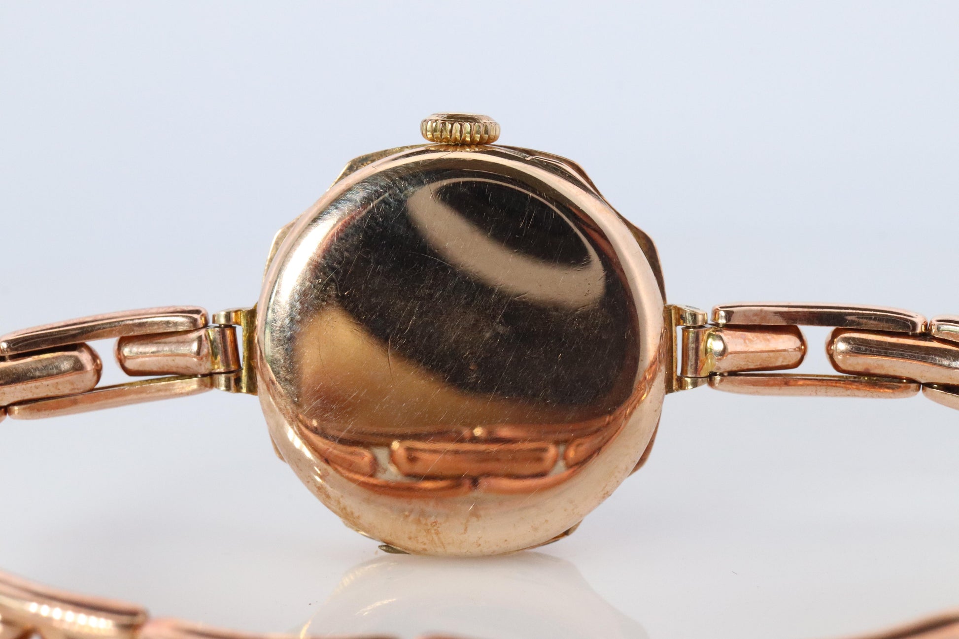 Antique Rolex Womens Cocktail Watch. 9k Rose Gold 0902 Manual Windup.