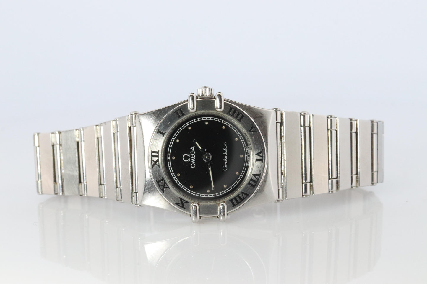 Omega Watch. Ladies Omega 796.1080 Constellation Black Dial Womens Wristwatch