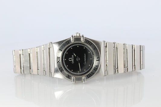 Omega Watch. Ladies Omega 796.1080 Constellation Black Dial Womens Wristwatch