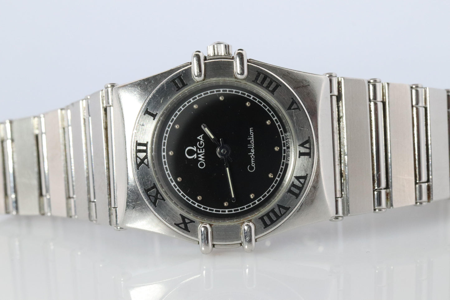 Omega Watch. Ladies Omega 796.1080 Constellation Black Dial Womens Wristwatch