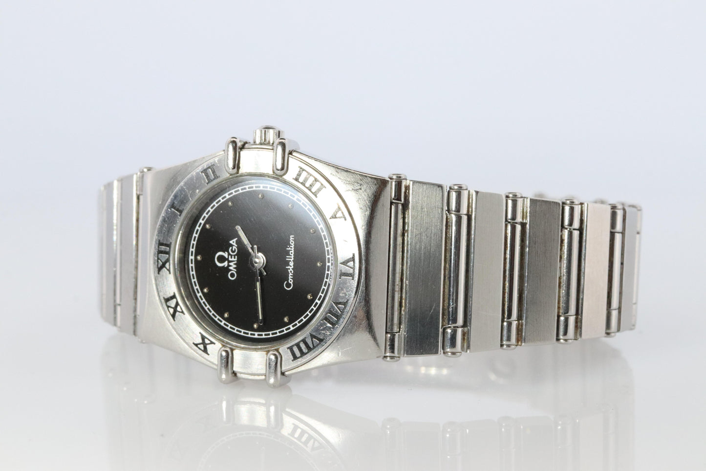 Omega Watch. Ladies Omega 796.1080 Constellation Black Dial Womens Wristwatch