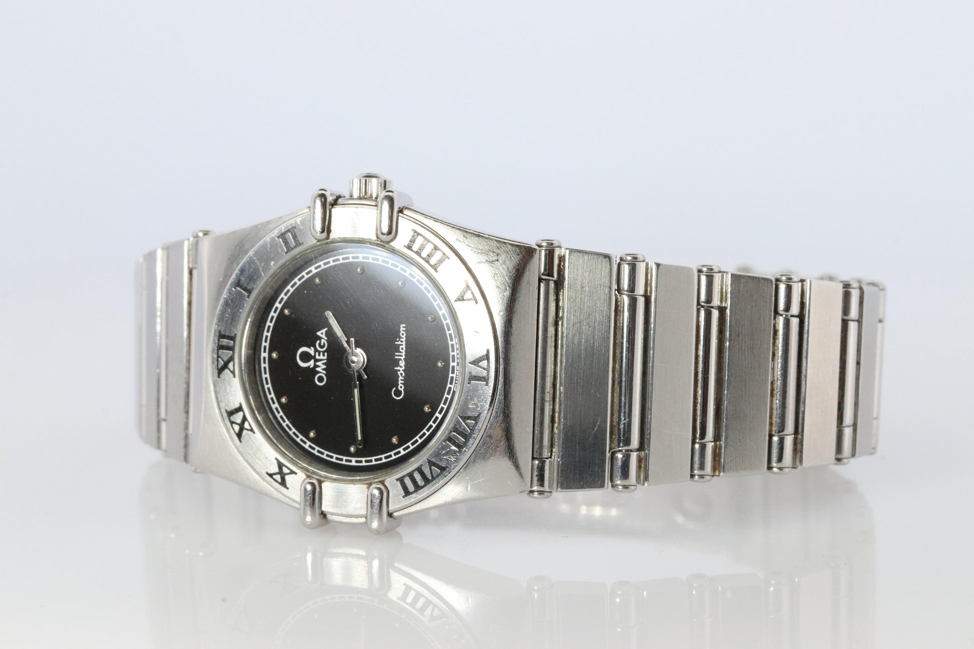Omega Watch. Ladies Omega 796.1080 Constellation Black Dial Womens Wristwatch