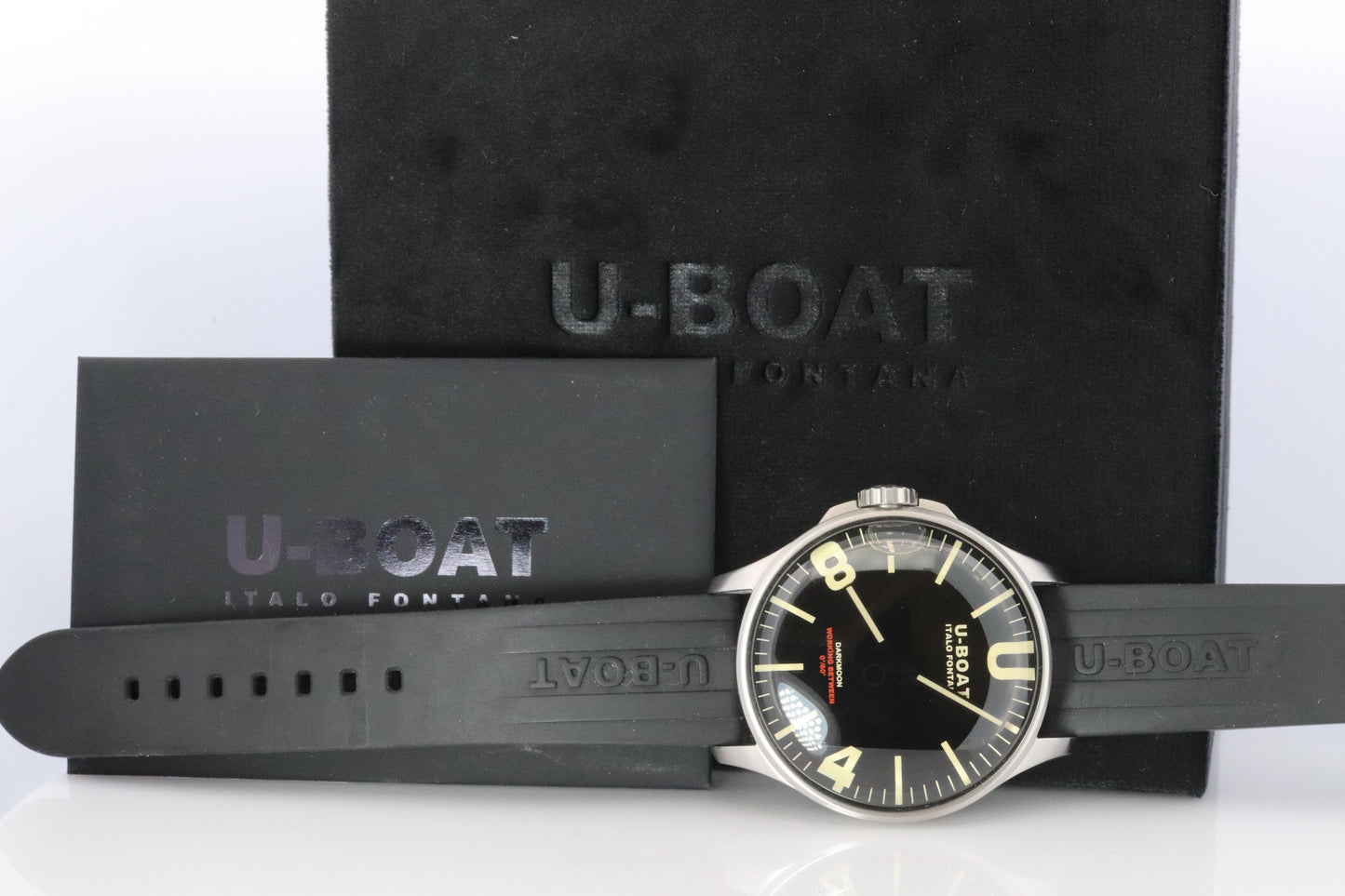 UBOAT Mens Watch. U-Boat Darkmoon. Italo Fontana PREOWNED!