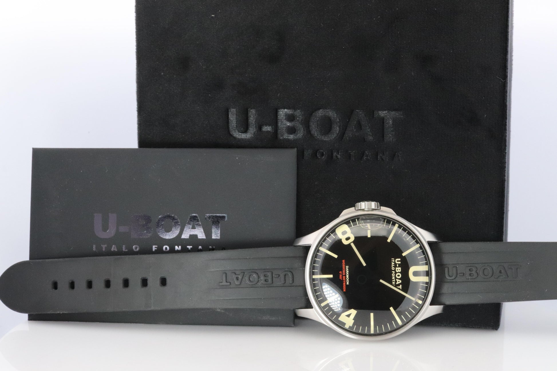 UBOAT Mens Watch. U-Boat Darkmoon. Italo Fontana PREOWNED!