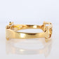 Vintage GUCCI 1500L Quartz MOP Dial Watch. Gucci Gold Bangle Wrist Timepiece