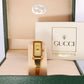Vintage GUCCI 1500L Quartz MOP Dial Watch. Gucci Gold Bangle Wrist Timepiece