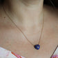 Tiffany and Co Heart Pendant 14k Tiffany Elsa Peretti Lapis Lazuli Necklace