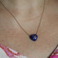Tiffany and Co Heart Pendant 14k Tiffany Elsa Peretti Lapis Lazuli Necklace