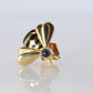 Genuine Cartier Bee Brooch. 18k Yellow Gold Sapphire BumbleBee Pin.