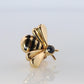 Genuine Cartier Bee Brooch. 18k Yellow Gold Sapphire BumbleBee Pin.