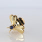 Genuine Cartier Bee Brooch. 18k Yellow Gold Sapphire BumbleBee Pin.