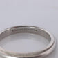 Vintage Tiffany and Co Ring. Authentic Platinum Band. T&CO Milgrain 3mm