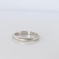Vintage Tiffany and Co Ring. Authentic Platinum Band. T&CO Milgrain 3mm
