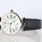 Cartier 1860 Watch. Must de Cartier White Dial Vendome Round Argent Sterling 30m