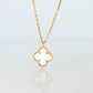 Van Cleef Arpels Alhambra Necklace . Genuine VCA 18k YG Sweet Shell Pendant