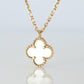Van Cleef Arpels Alhambra Necklace . Genuine VCA 18k YG Sweet Shell Pendant