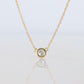 Vintage Tiffany Co Necklace Elsa Peretti Diamond by the Yard 0.36ct Solitaire 1P