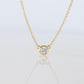 Vintage Tiffany Co Necklace Elsa Peretti Diamond by the Yard 0.36ct Solitaire 1P