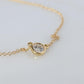 Vintage Tiffany Co Necklace Elsa Peretti Diamond by the Yard 0.36ct Solitaire 1P