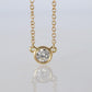 Vintage Tiffany Co Necklace Elsa Peretti Diamond by the Yard 0.36ct Solitaire 1P
