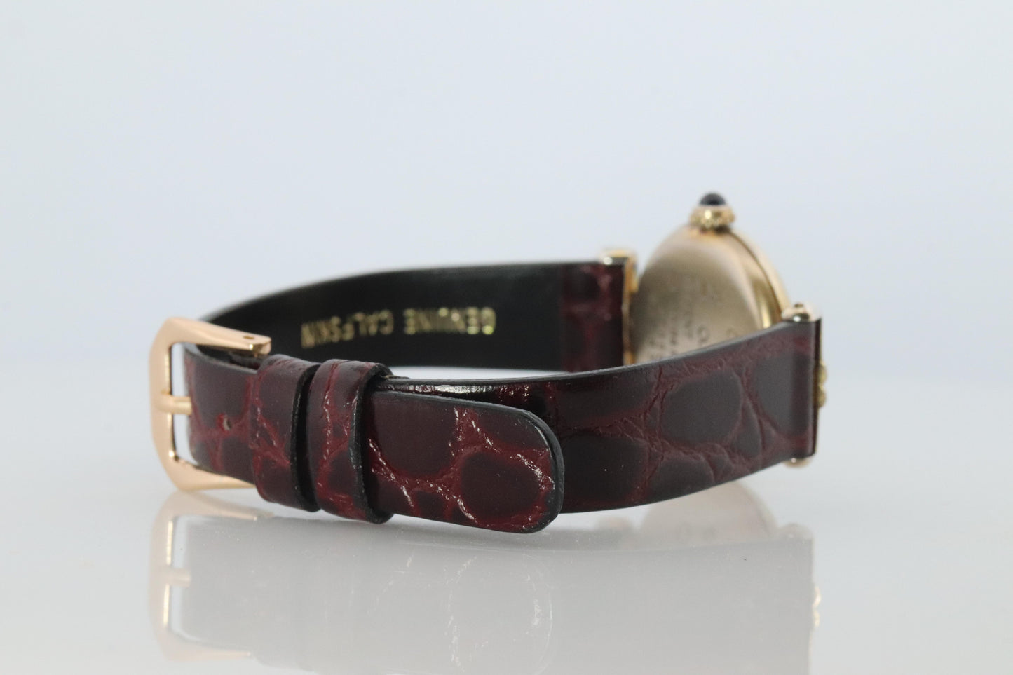 Genuine Cartier Diamond Watch Must de Cartier Colisee Round Argent 690002