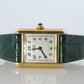 Vintage Must de Cartier Tank Arabic Dial Watch. Vermeil ARGENT 925 Small Tank