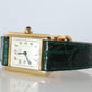 Vintage Must de Cartier Tank Arabic Dial Watch. Vermeil ARGENT 925 Small Tank