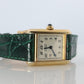 Vintage Must de Cartier Tank Arabic Dial Watch. Vermeil ARGENT 925 Small Tank