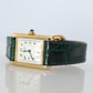 Vintage Must de Cartier Tank Arabic Dial Watch. Vermeil ARGENT 925 Small Tank