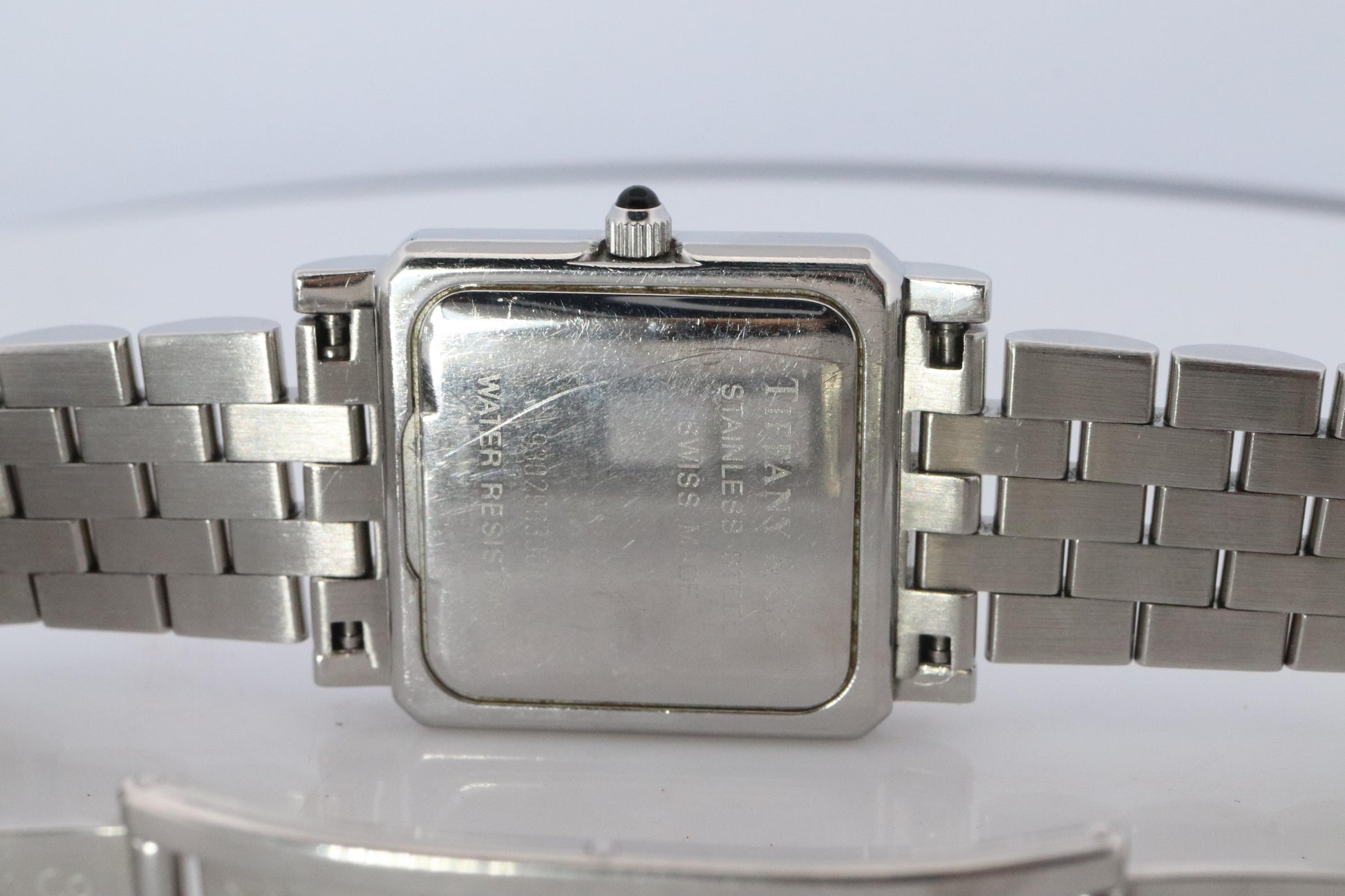 Tiffany and Co 525.1026 Watch. Tiffany Tank Quartz Watch. T&CO Square Portfolio.