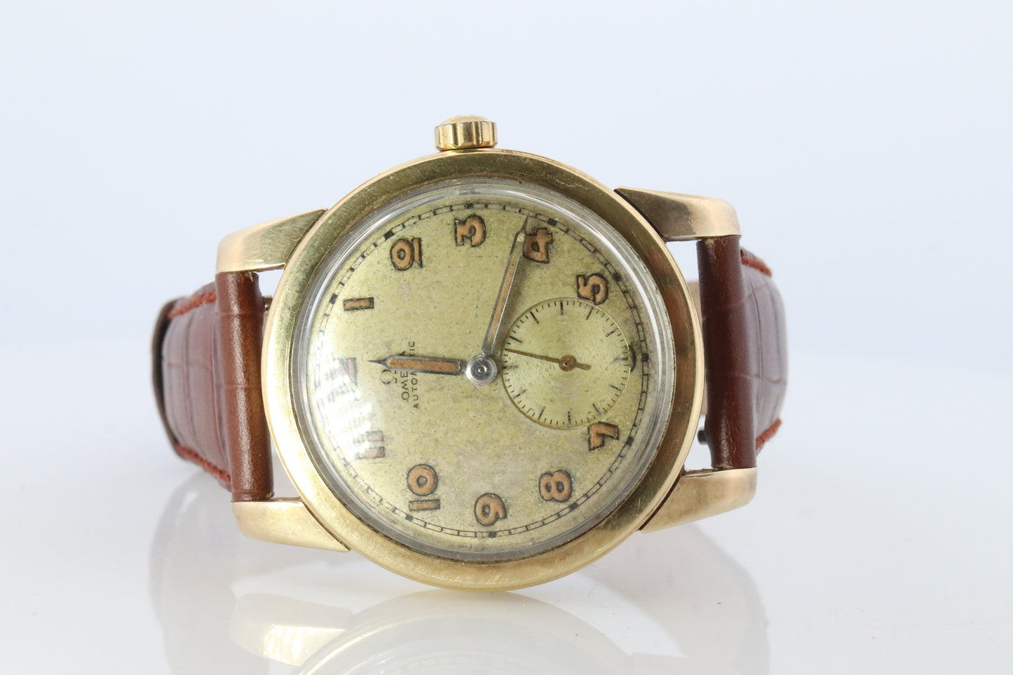 OMEGA Automatic Watch 2576 Omega Automatic Hammer Bumper 50s Mens Wristwatch