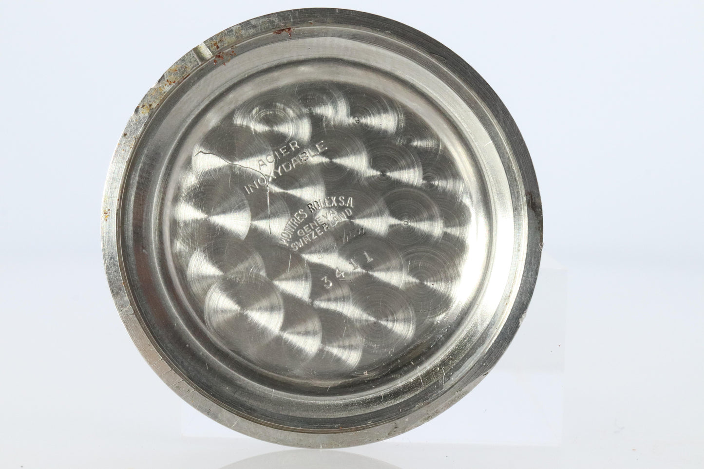 Genuine Rolex Watch. Mens ROLEX 3411 Precision 34mm Stainless Steel