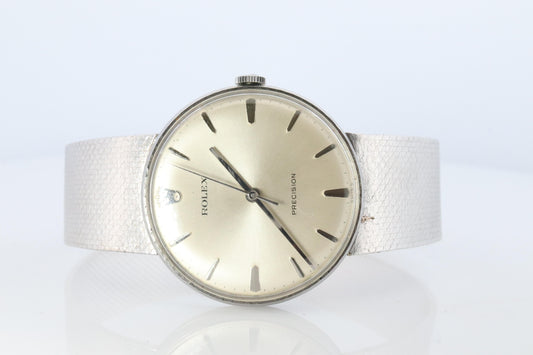 Genuine Rolex Watch. Mens ROLEX 3411 Precision 34mm Stainless Steel