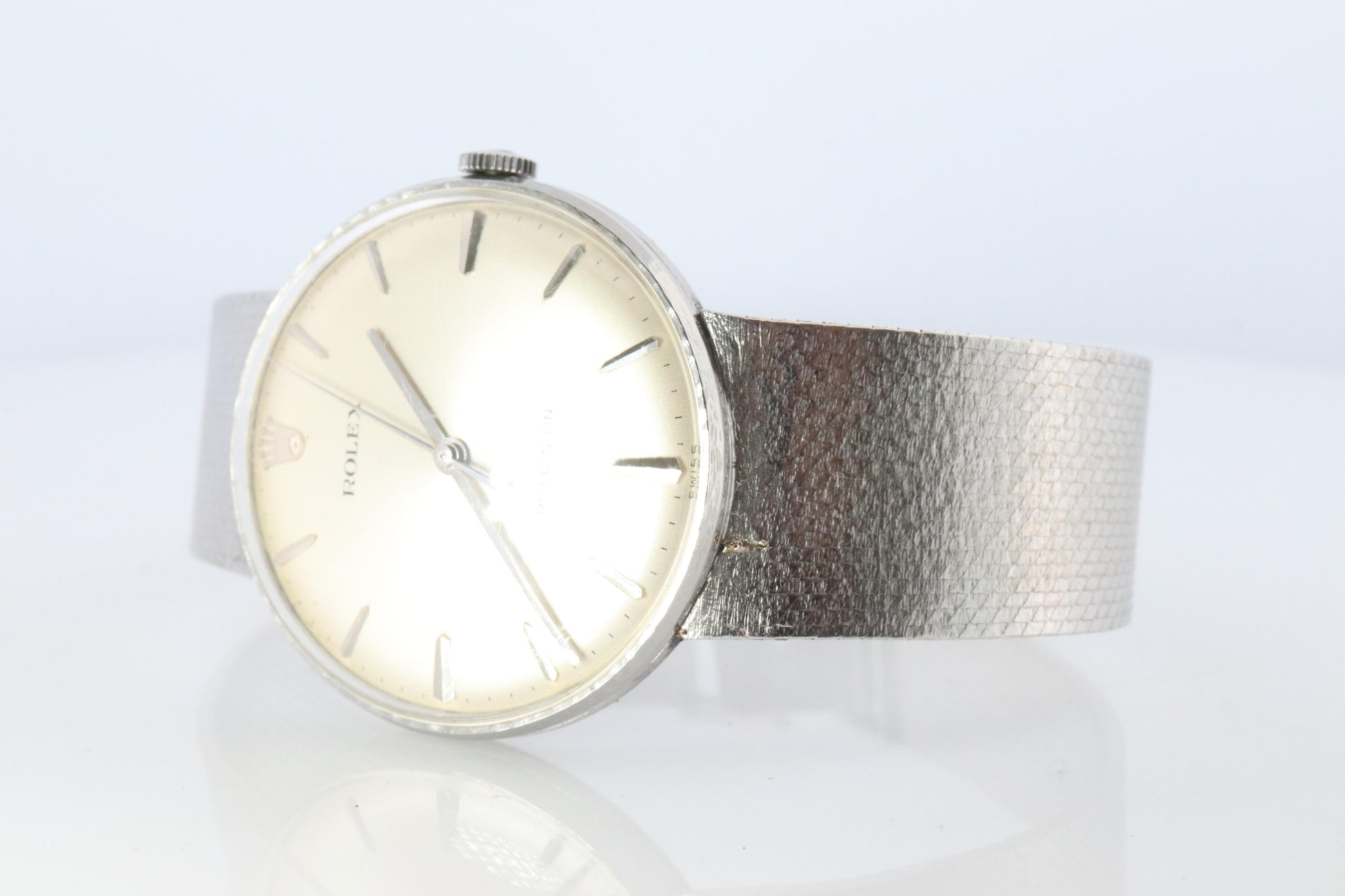 Genuine Rolex Watch. Mens ROLEX 3411 Precision 34mm Stainless Steel